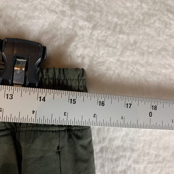 Athleta Jogger Pants Women's 12 Green Camouflage Brooklyn‎ Textured Lined 7872 - Picture 2 of 9